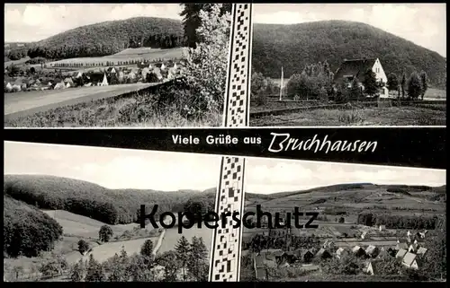 ÄLTERE POSTKARTE VIELE GRÜSSE AUS BRUCHHAUSEN Ottbergen Höxter cpa postcard AK Ansichtskarte