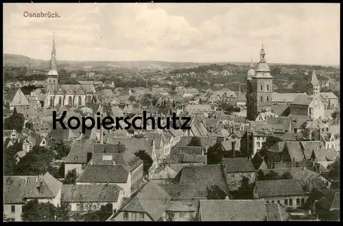 ALTE POSTKARTE OSNABRÜCK TOTALANSICHT GESAMTANSICHT TOTAL PANORAMA AK Ansichtskarte cpa postcard