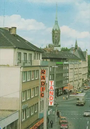 ÄLTERE POSTKARTE RHEYDT LIMITEN STRASSE Opel LKW camion pickup truck VW Mercedes Teil von Esso cpa AK Ansichtskarte