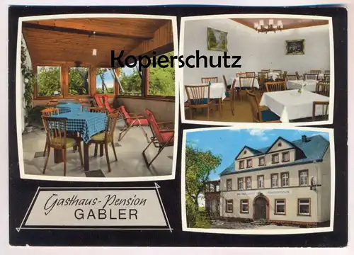 ÄLTERE POSTKARTE GASTHAUS-PENSION GABLER MALBERGWEICH Bitburger Land cpa postcard AK Ansichtskarte