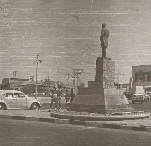 ALTE FOTO POSTKARTE AL-TAHRIR SQUARE BAGHDAD Bagdad Iraq Irak cpa photo postcard VW Käfer AK Ansichtskarte postcard cpa