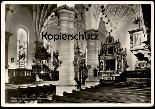 ALTE POSTKARTE DEUTSCHE SANKT GERTRUDS KIRCHE TYSKA S:TA GERTRUDS KYRKA STOCKHOLM church église postcard Ansichtskarte