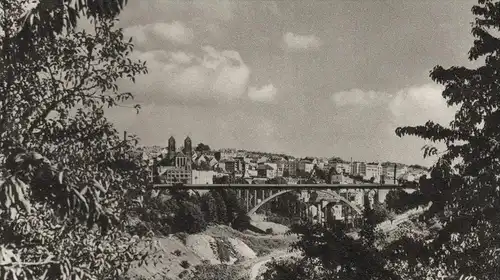 ALTE POSTKARTE PIRMASENS PFALZ ZEPPELINBRÜCKE PANORAMA AK Ansichtskarte cpa postcard