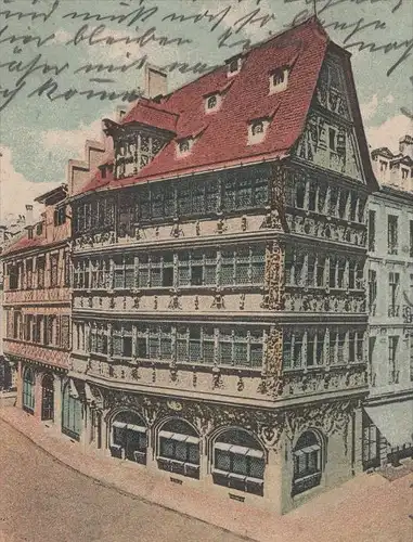 ALTE POSTKARTE STRASSBURG IM ELSASS ALTES HAUS KAMMERZELLHAUS KAMMERZELL old house cpa postcard Ansichtskarte