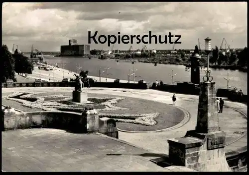 ÄLTERE POSTKARTE SZCZECIN WIDOK Z WALOW CHROBREGO Stettin Hafen Polska Polen poland cpa postcard AK Ansichtskarte