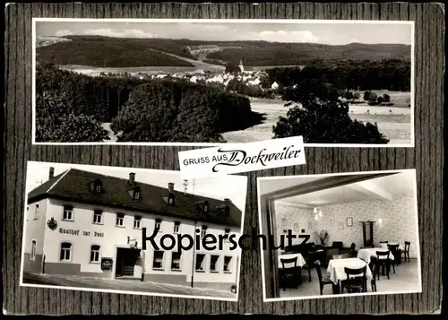 ÄLTERE POSTKARTE GRUSS AUS DOCKWEILER GASTHOF ZUR POST INH. H. SAXLER DAUN cpa AK postcard Ansichtskarte