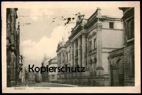 ALTE POSTKARTE OSNABRÜCK WITTEKIND-STRASSE WITTEKINDSTRASSE VILLEN VILLA postcard Ansichtskarte cpa AK