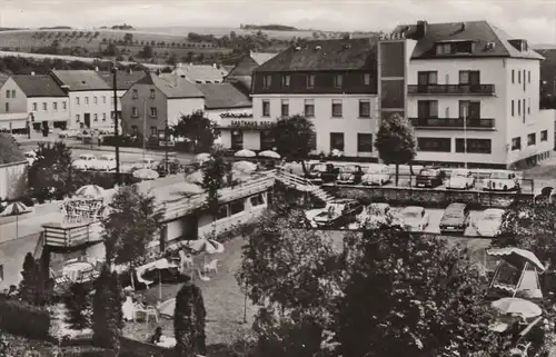 ÄLTERE POSTKARTE IRREL HOTEL KOCH-SCHILT DEUTSCH-LUXEMBURGISCHER NATURPARK Autos Auto car cars AK postcard cpa