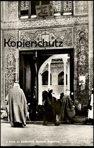 ALTE POSTKARTE GATE OF KADHIMIYA MOSQUE BAGHDAD KADHIMAIN Moschee Irak Iraq postcard cpa Ansichtskarte AK