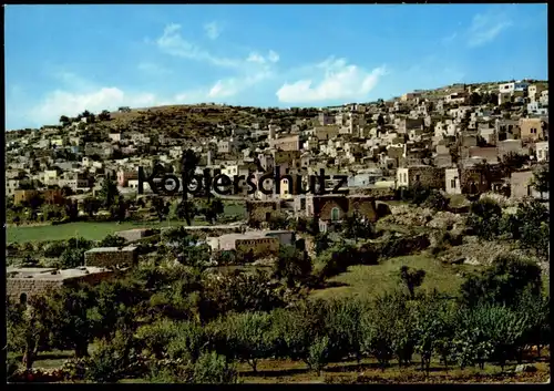 ÄLTERE POSTKARTE HEBRON PANORAMA WESTJORDANLAND GESAMTANSICHT WEST BANK cpa postcard AK Ansichtskarte