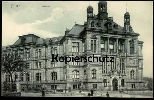 ALTE POSTKARTE PILSEN MUSEUM Plzen Ceska republika Tschechien Czech republic AK Ansichtskarte cpa postcard