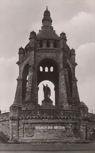 ALTE POSTKARTE PORTA WESTFALICA KAISER-WILHELM-DENKMAL AUF DEM WITTEKINDBERG bei Minden AK Ansichtskarte cpa postcard