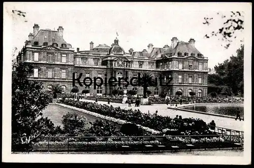 ALTE POSTKARTE EN VISITANT PARIS LE PALAIS DU LUXEMBOURG THE LUXEMBOURG PALACE cpa postcard AK Ansichtskarte