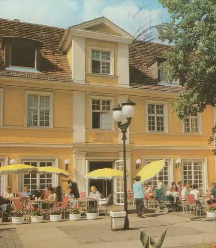 ÄLTERE POSTKARTE POTSDAM CAFÉ BABETT KLEMENT-GOTTWALD-STRASSE cpa AK Ansichtskarte postcard