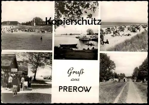 ÄLTERE POSTKARTE GRUSS AUS PREROW DARSS OSTSEE cpa postcard AK Ansichtskarte