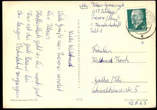 ÄLTERE POSTKARTE GRUSS AUS DEM OSTSEEBAD PREROW DARSS Ostsee postcard Ansichtskarte cpa AK