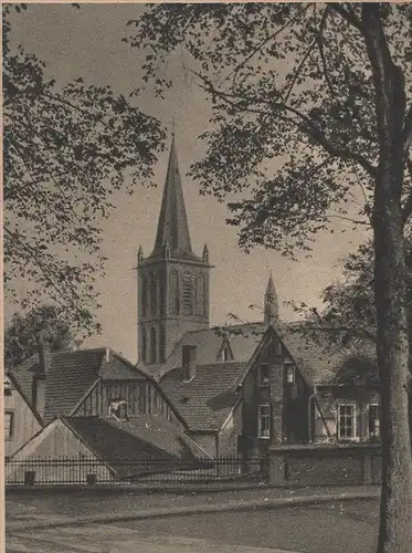 ALTE POSTKARTE BOCHUM ALTSTADT MIT PROPSTEIKIRCHE SONDERSTEMPEL KATHOLIKENTAG 1949 Kirche Ansichtskarte AK postcard cpa