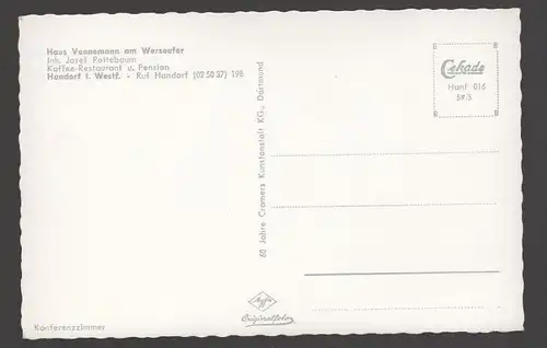 ÄLTERE POSTKARTE HAUS VENNEMANN AM WERSEUFER MÜNSTER HANDORF KONFERENZZIMMER cpa postcard AK Ansichtskarte