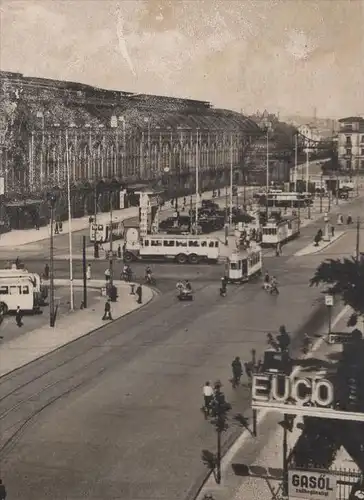 ALTE POSTKARTE DRESDEN HAUPTBAHNHOF Bahnhof station gare Bus Busse Euco Gasöl Ansichtskarte postcard AK cpa