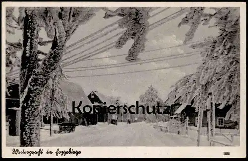 ALTE POSTKARTE WINTERPRACHT IM ERZGEBIRGE WINTER SACHSEN Schnee snow hiver AK cpa postcard Ansichtskarte