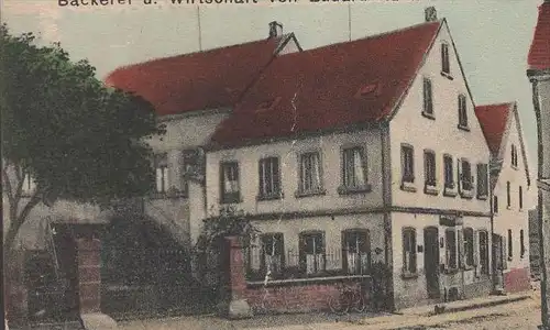 ALTE POSTKARTE GRUSS AUS MEHLBACH TOTAL BÄCKEREI UND WIRTSCHAFT VON EDUARD KÜNN cpa postcard AK Ansichtskarte