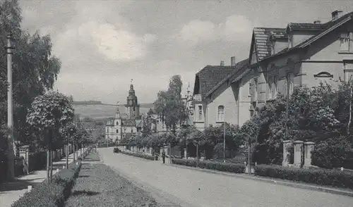 ALTE POSTKARTE SONDERSHAUSEN IN THÜRINGEN POSSENWEG MIT TRINITATISKIRCHE AK Ansichtskarte cpa postcard