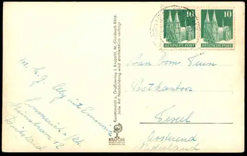 ÄLTERE POSTKARTE EMMERICH AM RHEIN AN DER MARTINIKIRCHE 1944/45 LKW Pick-Up camion Ansichtskarte AK cpa postcard