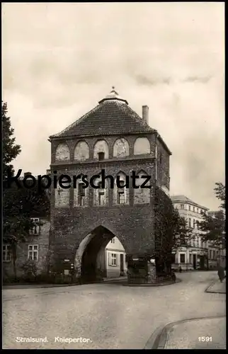 ALTE POSTKARTE STRALSUND KNIEPERTOR STADTTOR TOR Ansichtskarte AK cpa postcard