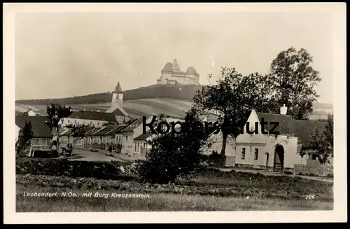 ALTE POSTKARTE LEOBENDORF NIEDERÖSTERREICH MIT BURG KREUZENSTEIN Ansichtskarte AK cpa postcard