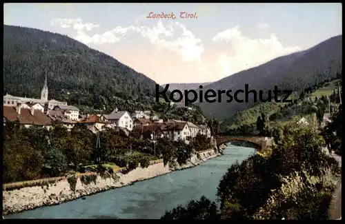 ALTE POSTKARTE LANDECK TIROL INN PANORAMA cpa postcard AK Ansichtskarte