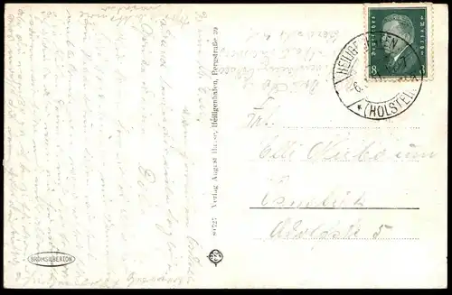 ALTE POSTKARTE OSTSEEBAD HEILIGENHAFEN IN HOLSTEIN STRANDLEBEN Strandleben Strandkörbe Dircks cpa postcard Ansichtskarte
