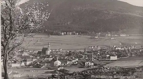 ALTE POSTKARTE PRACHATITZ IM BÖHMERWALDE 1941 PANORAMA GESAMTANSICHT TOTALANSICHT Prachatice cpa postcard Ansichtskarte