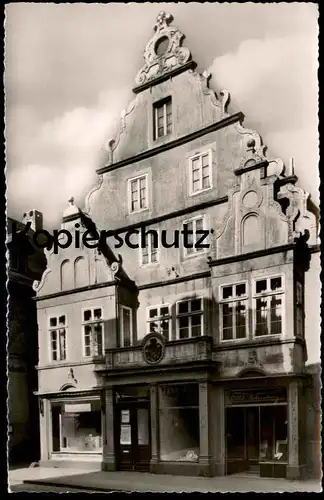 ALTE POSTKARTE DETMOLD LANGE STRASSE DAS PIEPERSCHE HAUS PIEPER Langestrasse cpa postcard Ansichtskarte AK