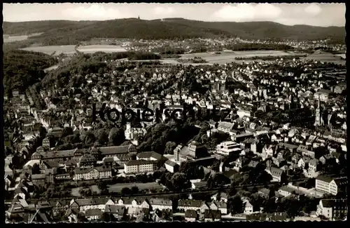 ALTE POSTKARTE DETMOLD FLIEGERAUFNAHME PANORAMA TOTALANSICHT GESAMTANSICHT cpa postcard Ansichtskarte AK