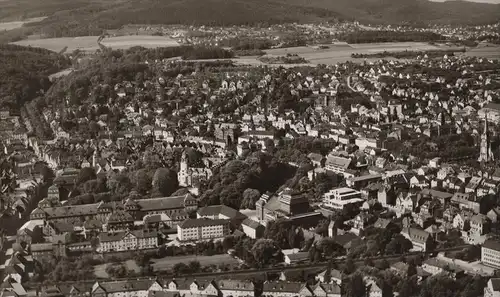 ALTE POSTKARTE DETMOLD FLIEGERAUFNAHME PANORAMA TOTALANSICHT GESAMTANSICHT cpa postcard Ansichtskarte AK