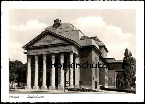 ÄLTERE POSTKARTE DETMOLD LANDESTHEATER THEATER theatre cpa postcard Ansichtskarte AK