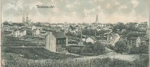 ALTE POSTKARTE GRUSS AUS SOLINGEN TOTALANSICHT 1899 PANORAMA Gesamtansicht cpa AK Ansichtskarte postcard