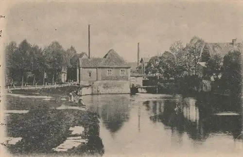 ALTE POSTKARTE GRUSS AUS LÜDINGHAUSEN BORGPARTIE 1900 Borgmühle cpa AK Ansichtskarte postcard