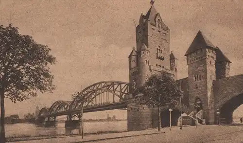 ALTE POSTKARTE MAINZ KAISERBRÜCKE Brücke bridge pont cpa AK Ansichtskarte postcard