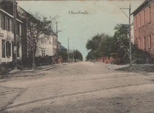 ALTE POSTKARTE GRUSS AUS KIRCHBERG HUNSRÜCK OBERSTRASSE ALTER WALLGRABEN cpa postcard Ansichtskarte AK