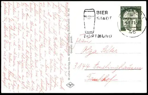 ÄLTERE POSTKARTE LUFTKURORT NIEDERSFELD WINTERBERG HOCHSAUERLAND BIER STEMPEL beer stamp cpa postcard Ansichtskarte AK