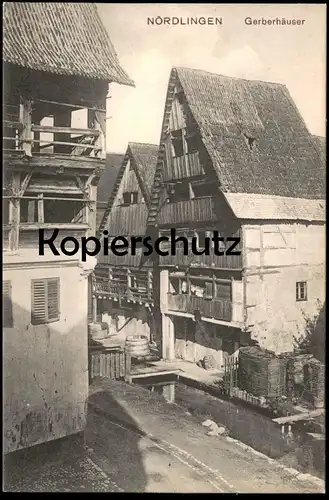 ALTE POSTKARTE NÖRDLINGEN GERBERHÄUSER ALTES FACHWERKHAUS FACHWERK Haus cpa postcard Ansichtskarte AK