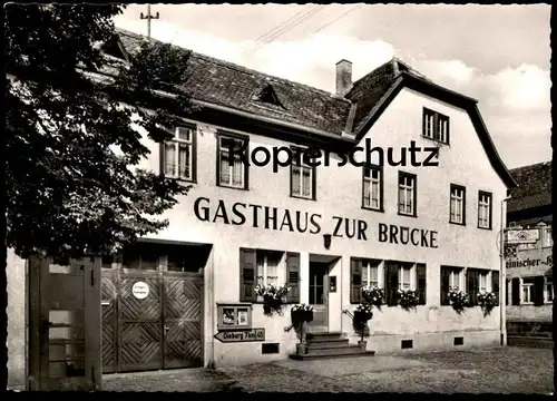 ÄLTERE POSTKARTE BRÜCKE-OHL HOTEL-GASTSTÄTTE ZUR BRÜCKE GROSS-UMSTADT HESSEN DIEBURG 7 KM Ansichtskarte AK