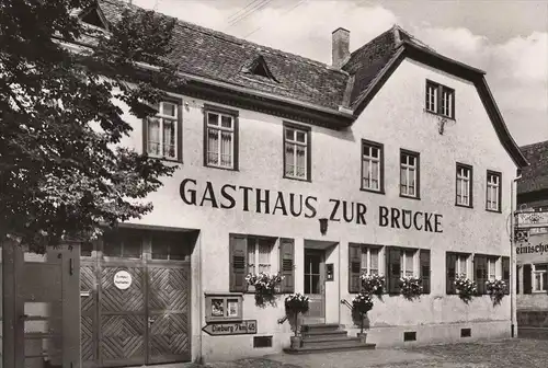 ÄLTERE POSTKARTE BRÜCKE-OHL HOTEL-GASTSTÄTTE ZUR BRÜCKE GROSS-UMSTADT HESSEN DIEBURG 7 KM Ansichtskarte AK