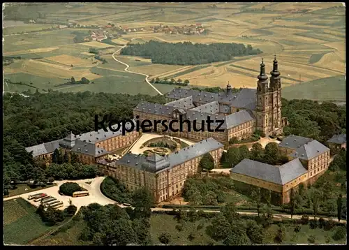 ÄLTERE POSTKARTE SCHLOSS BANZ BEI STAFFELSTEIN OBERFRANKEN LUFTBILD Schloss castle chateau cpa postcard Ansichtskarte AK