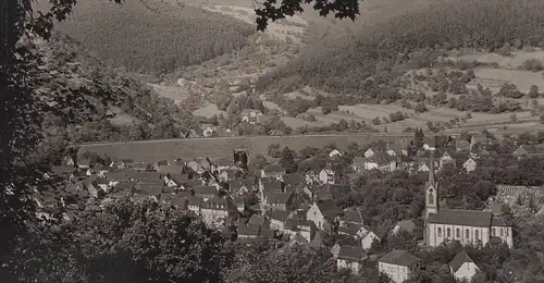 ALTE POSTKARTE LUFTKURORT NECKARGERACH AM NECKAR 1939 PANORAMA TOTALANSICHT GESAMTANSICHT Ansichtskarte AK cpa postcard