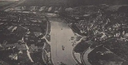 ALTE POSTKARTE NECKARGEMÜND UND KLEINGEMÜND PANORAMA NECKAR Ansichtskarte AK cpa postcard