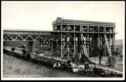 ALTE POSTKARTE SCHIFFSHEBEWERK BEI NIEDERFINOW ship's lift ascenseur à bateau Ansichtskarte AK cpa postcard