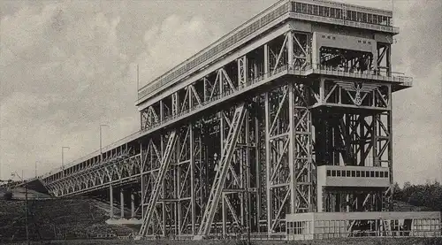 ALTE POSTKARTE SCHIFFSHEBEWERK BEI NIEDERFINOW ship's lift ascenseur à bateau Ansichtskarte AK cpa postcard