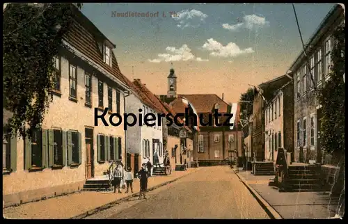 ALTE POSTKARTE NEUDIETENDORF IN THÜRINGEN NESSE-APFELSTÄDT Ansichtskarte AK cpa postcard